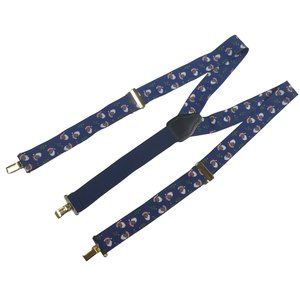 Mens Santa Clause ugly christmas party xmas novelty clip suspenders adult size